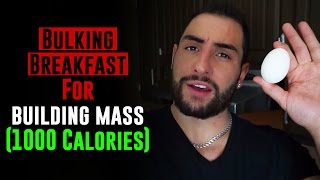 Bulking Breakfast for Hard Gainers Ectomorphs 1000 Calories [upl. by Marice]