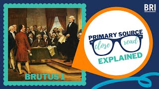 Brutus 1 Explained  What Elements of the Constitution Concerned the AntiFederalists [upl. by Allehcram]