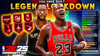 quotLEGEND LOCKDOWNquot 99 STEAL BUILD WILL BREAK NBA 2K25 EVERY LEGEND DEFENSIVE BADGE [upl. by Lamprey]