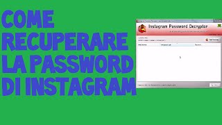 Come recuperare la password di instagram [upl. by Aeila]