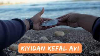 Kıyıdan Kefal Avı  Fırtınalı Denizde Balık Avı  Fishing in the Stormy Sea [upl. by Eeryk900]