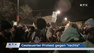 Gesteuerter Protest gegen quotrechtsquot [upl. by Tiler911]