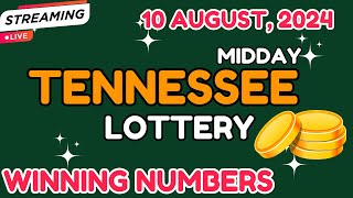 Tennessee Midday Lottery Results For  10 Aug 2024  Cash 3  Cash 4  Powerball  Mega Millions [upl. by Jeanne]