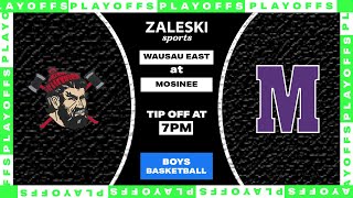 Wausau East at Mosinee  2021 WIAA Playoff Boys Basketball [upl. by Wolfram214]