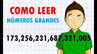 COMO LEER NÚMEROS MUY GRANDES Super Fácil [upl. by Maegan]