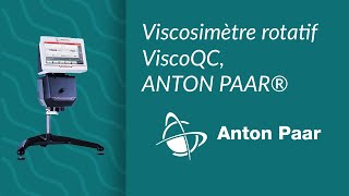 Viscosimètre rotatif ViscoQC ANTON PAAR® [upl. by Nagel]