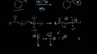 FriedelCrafts acylation  Aromatic Compounds  Organic chemistry  Khan Academy [upl. by Uriiah]