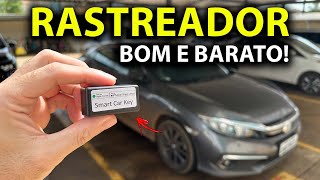 Rastreador veicular BOM E BARATO Funciona pelo celular Smart Car Key [upl. by Aerdnna]