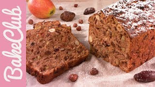 Weihnachtliches Apfelbrot vegan  BakeClub [upl. by Yahska]