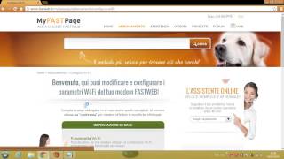 TutorialCome Modificare La Password Modem FastWeb [upl. by Loise70]