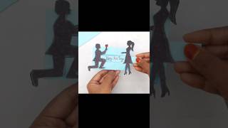 How to make a card rose daypropose day card🌹Valentines day gift ideas shorts viral diy [upl. by Atrahc653]