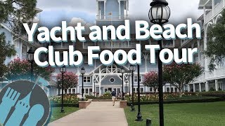 Disney World Food Tour Yacht and Beach Club Resorts [upl. by Aicilana191]