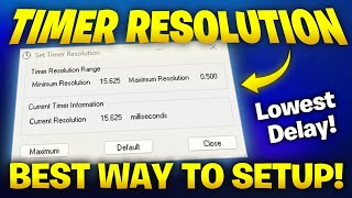 How to use Timer Resolution the RIGHT WAY to LOWER input delay 2024 [upl. by Rutger]