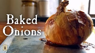 We Promise This is Delicious  Simple Roasted Onions From 1808 [upl. by Ines]