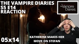 THE VAMPIRE DIARIES S5 E14 REACTION  NO EXIT 5x14  KATHERINE PLANS TO KILL DAMON [upl. by Nisay]