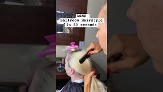 ASMR Ballroom Hairstyle in 20 sec ⏱️ ballroomhairstyle hairstyle hair asmr hairtok asmrsounds [upl. by Aneeroc]