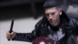 UNBOXING Hot Toys The Punisher Marvels Daredevil 16 Figure [upl. by Aihtnamas871]