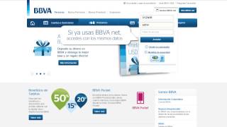 BBVA Net Tutorial 01  ¿Cómo accedo a BBVA net [upl. by Odrawde]