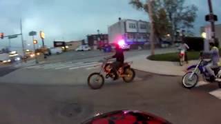 PHILADELPHIA POLICE CHASING DIRT BIKERS IN TRAFFIC [upl. by Friedberg]