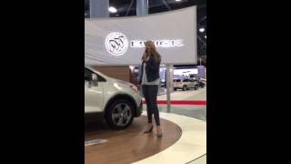 Laura Swan Pollina Presenting at Miami Auto Show  Buick [upl. by Llyrehc]