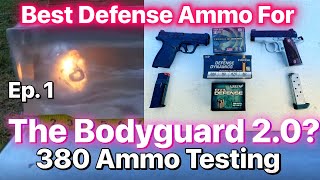 Ep 1 SampW Bodyguard 20 Ammo Testing Federal Hydra Shok Fiocchi Defense Dynamics Liberty Defense [upl. by Gena54]