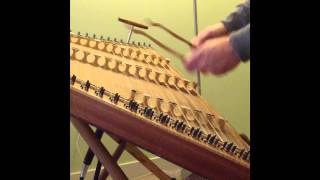 Bachs Bourée in Em on Dulcimer [upl. by Anitsim238]