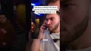 Adin Ross Solves Filming Issue in 10 Secs with One Call to Manager [upl. by Brunelle801]