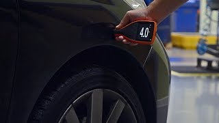 Measure vehicle paint thickness using an Elcometer 311 Automotive Paint Meter [upl. by Ebarta396]