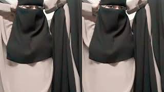 Styling Single Niqab With Square Hijab [upl. by Oner]