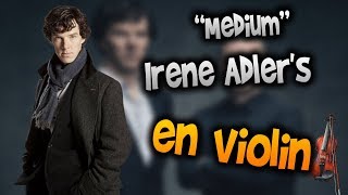 Sherlock Soundtrack  Irene Adlers Theme en Violíntabtutorialpartituracomo tocarHD Tutorial [upl. by Aiceled]