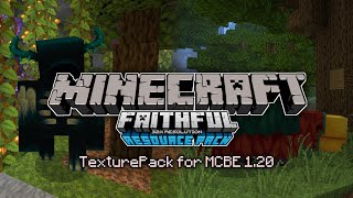 MCPE aesthetic TexturePack 120 Faithful 32X [upl. by Halfon]