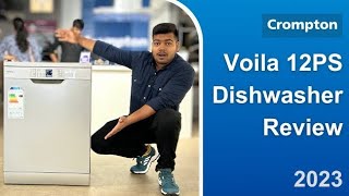 Best Dishwasher in 2023  Crompton Voila 12PS Dishwasher  Detailed Review [upl. by Tobit]