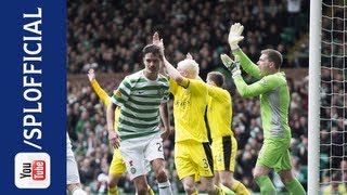 Mikael Lustig Scores Hand of God Goal Celtic 30 Hibernian 06042013 [upl. by Alves]