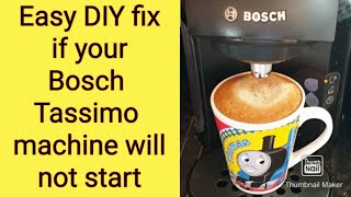 Bosch Tassimo not working  easy fix [upl. by Dugas]