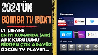 2024ÃœN EN Ã‡OK KONUÅULACAK TV BOXI  L1 LÄ°SANS  BT AÄ°R KUMANDA VE APK KURULUMU  HIREMCO X6 PRO [upl. by Roeser304]