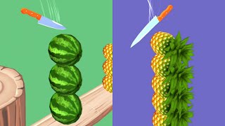 Knife Evolution Very Satisfying And Relaxing ASMR Slicing Game [upl. by Niltak]