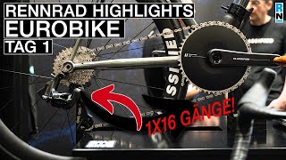 10 Eurobike RennradHighlights 1x16GangSchaltung und Bike Bling [upl. by Hardy]