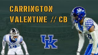 Packers Rookie Preview Carrington Valentine CB Kentucky [upl. by Dagna247]