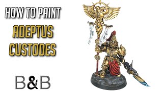 How to paint Adeptus Custodes [upl. by Dlanor396]