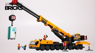 Lego City 60409 Yellow Mobile Construction Crane Speed Build [upl. by Burkle843]