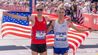 US Olympic Marathon Trials Conner Mantz Clayton Young Qualify for Paris 2024 [upl. by Haily]