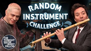 Random Instrument Challenge with Pete Davidson  The Tonight Show Starring Jimmy Fallon [upl. by Honoria]