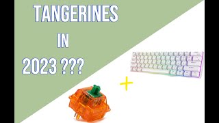 Putting Tangerine switches in my new Rk61 Tangerines in 2023 [upl. by Assilam425]