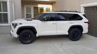 2023 Toyota Sequoia TRD Pro Gets a LIFT and 35quot Open Country RT Trails [upl. by Natalee812]