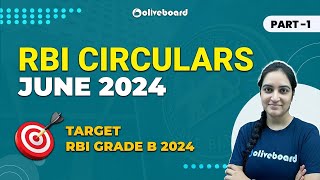 RBI Circulars June 2024  RBI Grade B 2024 amp SEBI Grade A 2024  Lakshmi Maam [upl. by Damaris]