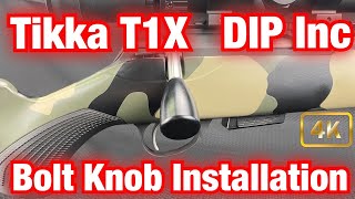 Installing a DIP Bolt Knob on a Tikka T1X 22LR [upl. by Elyagiba778]