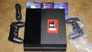 PlayStation 4 PS4 Unboxing First Look and Setup [upl. by Emerej]