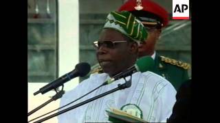 NIGERIA OLUSEGUN OBASANJO INAUGURATION CEREMONY 2 [upl. by Llerrej]