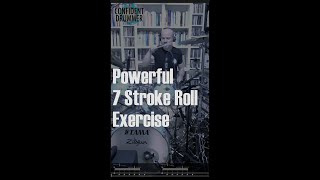 A Powerful 7 Stroke Roll Exercise confidentdrummer drumpractice drumrudiments drumtechnique [upl. by Armitage]