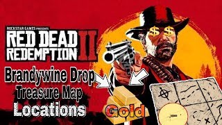 Brandywine Drop ALL Treasure Locations Red Dead Redemption 2 Online [upl. by Ruffina]